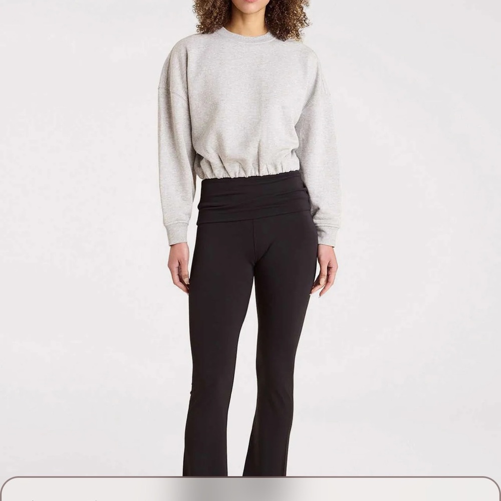 Nuuds vintage fleece cinch gray sweatshirt.
